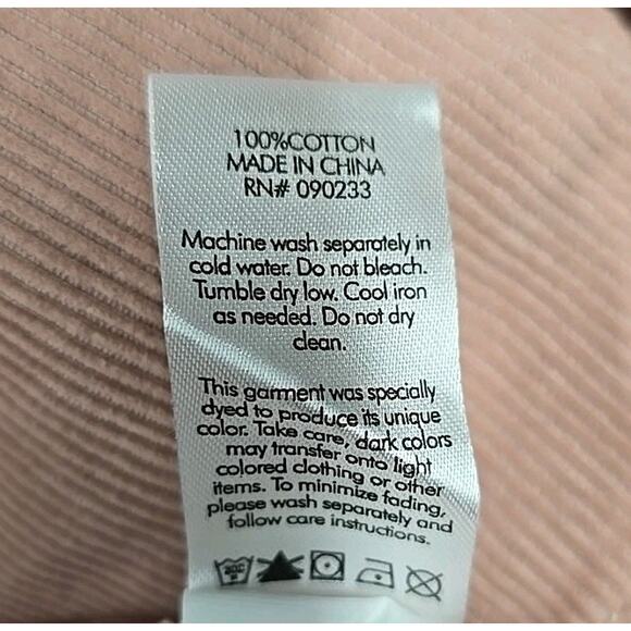 NWT Pacsun Womens Wide Leg High Waist Corduroy Pants Sz 26 Lennox Sand Pink - Picture 7 of 14